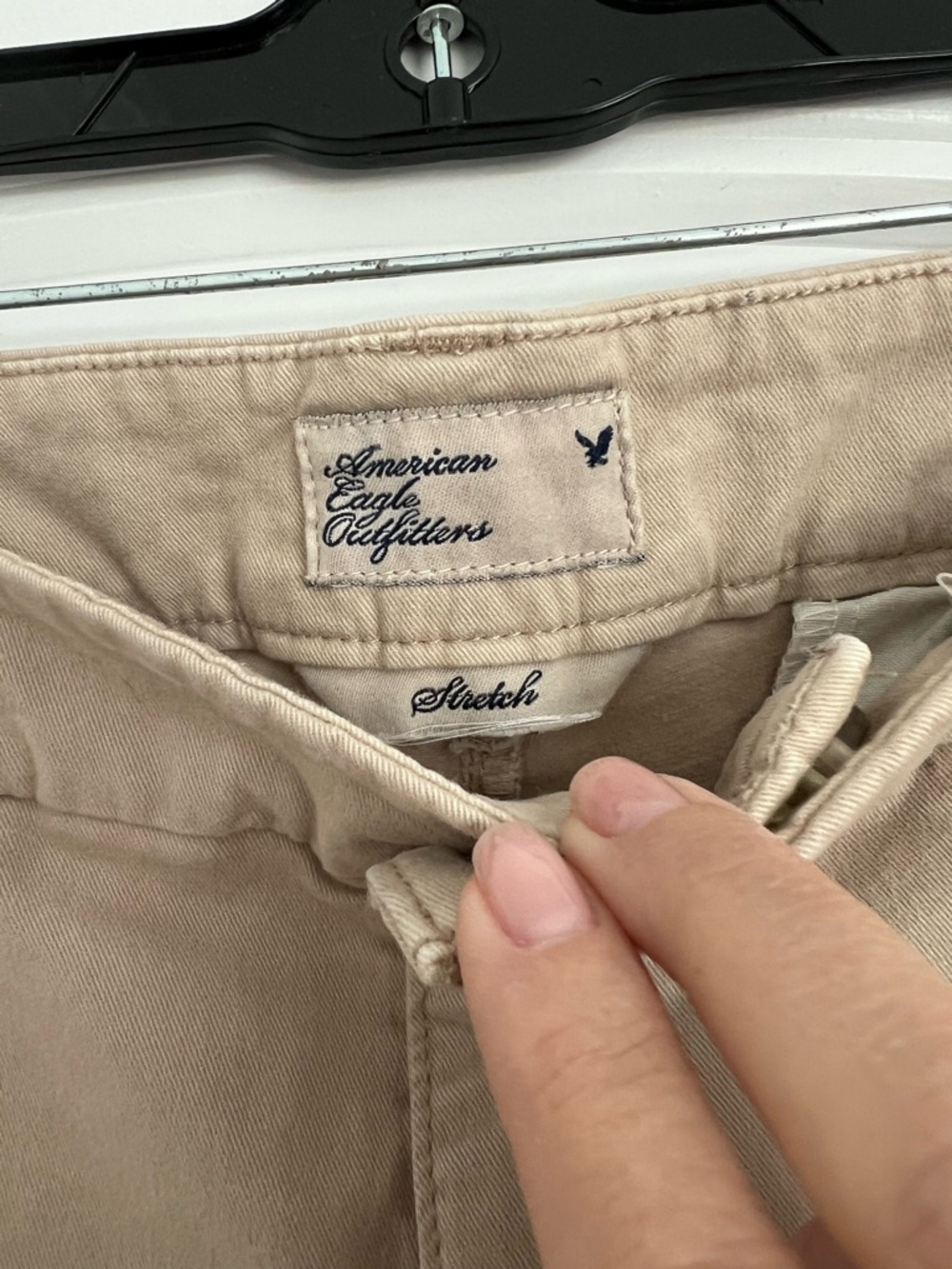 American Eagle Outfitters Women's Tan Cotton Chino Shorts - Picture 2 of 5